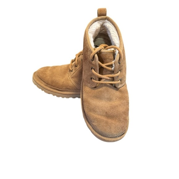 UGG Boots Womens 8 Brown Tan Neumel Chukka Chestnut Suede Ankle Bootie Shearling - Picture 5 of 10